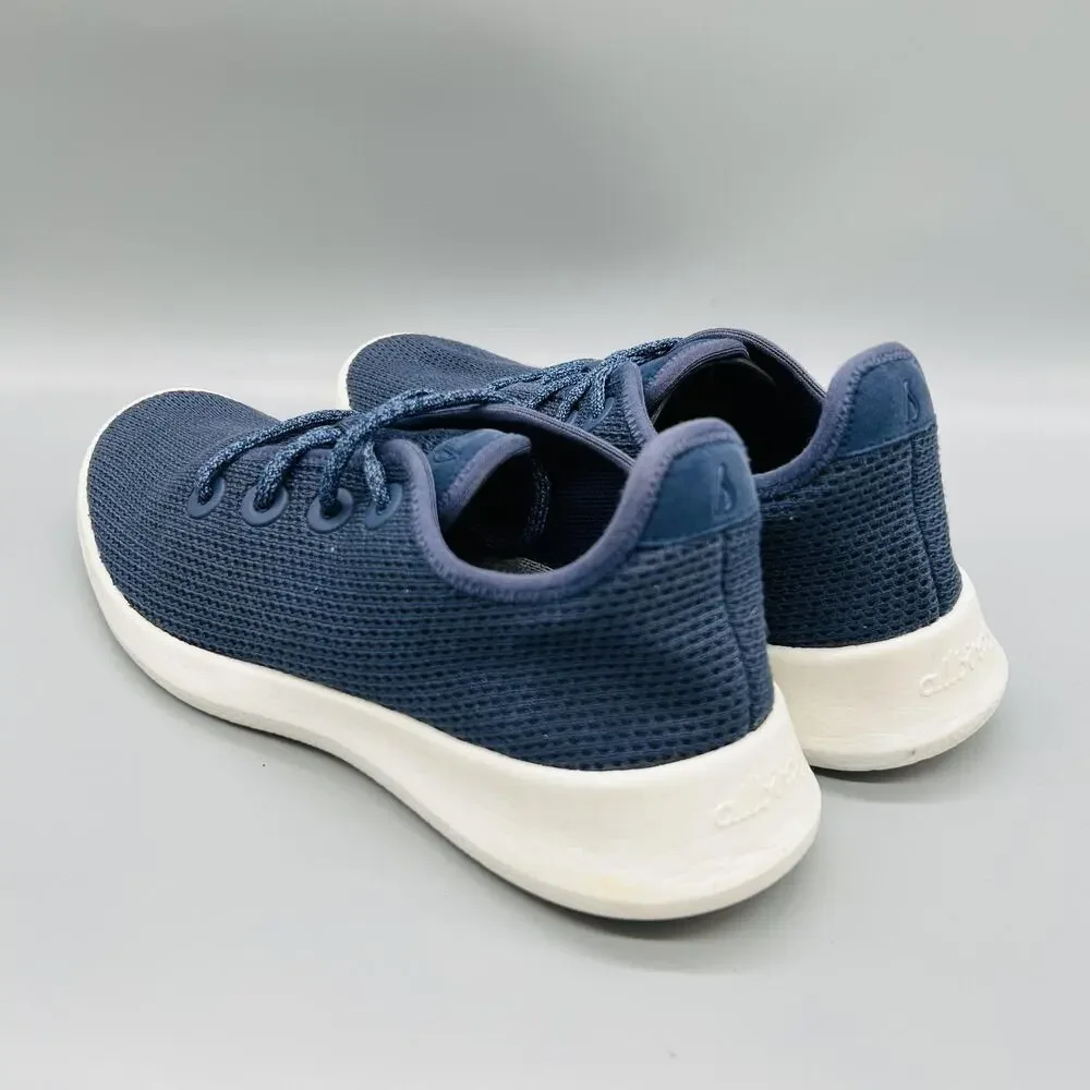 Allbirds Shoes Mens 9 Blue Low Top Tree Runner Walking Athletic Sneakers Comfort